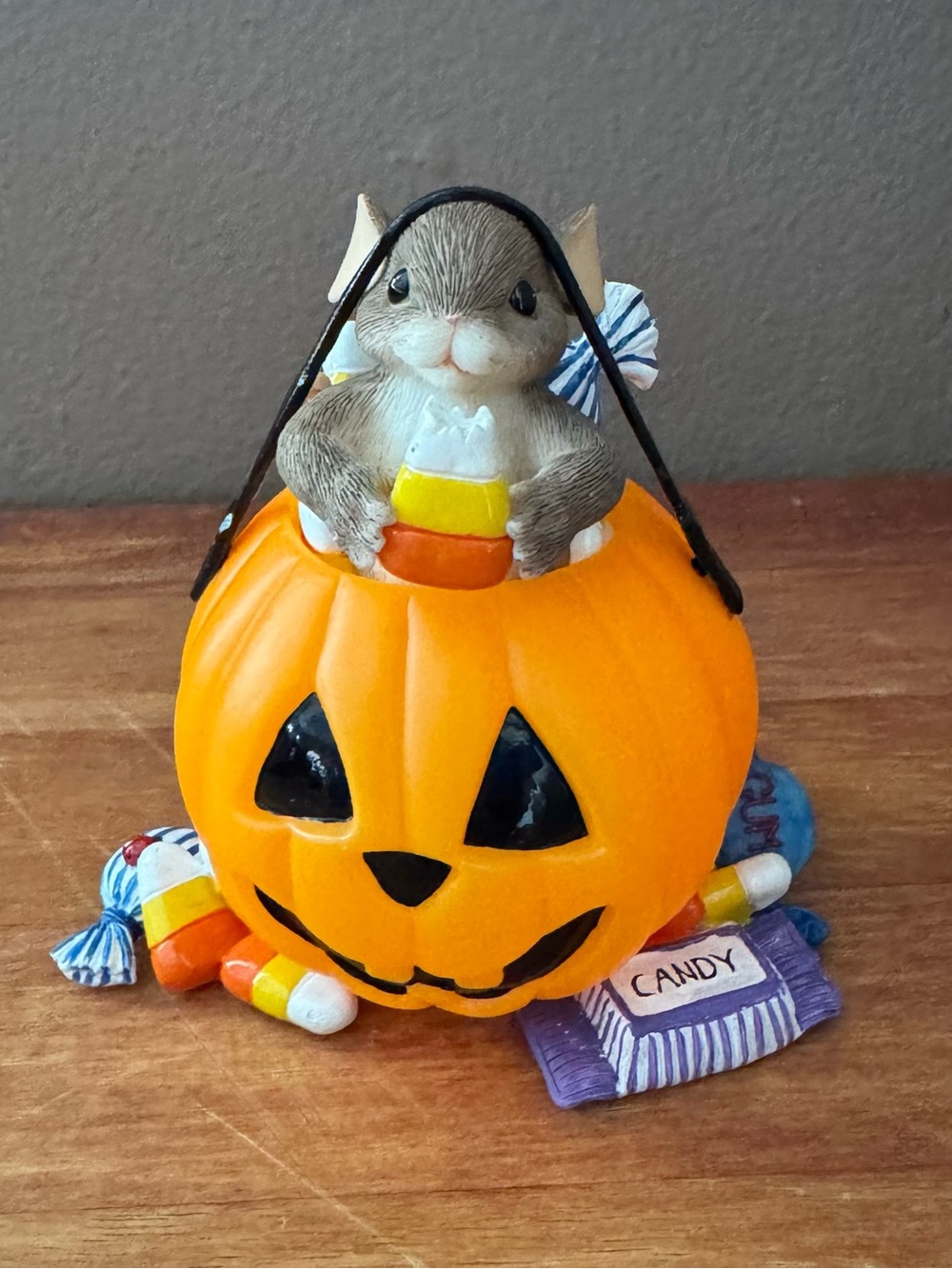 Fitz and Floyd, Charming Tails “You’re A Real Treat” 85/112 ~ Halloween Pumpkin